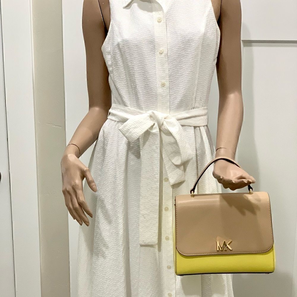 NWT MICHAEL KORS Mott Medium Leather Satchel - Picture 6 of 16